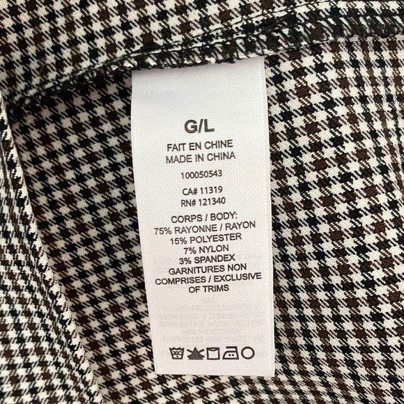 Dynamite Pencil Skirt Mini Houndstooth Pattern - Picture 10 of 10